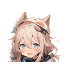[かわいい]犬耳の女の子1（個別スタンプ：6）