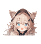 [かわいい]犬耳の女の子1（個別スタンプ：9）