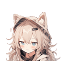 [かわいい]犬耳の女の子1（個別スタンプ：10）