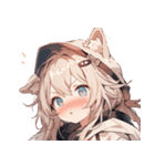 [かわいい]犬耳の女の子1（個別スタンプ：11）