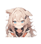 [かわいい]犬耳の女の子1（個別スタンプ：12）