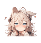 [かわいい]犬耳の女の子1（個別スタンプ：14）