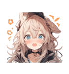 [かわいい]犬耳の女の子1（個別スタンプ：15）