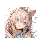 [かわいい]犬耳の女の子1（個別スタンプ：16）