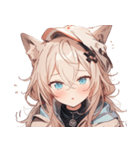 [かわいい]犬耳の女の子1（個別スタンプ：21）
