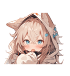[かわいい]犬耳の女の子1（個別スタンプ：23）