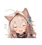 [かわいい]犬耳の女の子1（個別スタンプ：24）