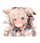 [かわいい]犬耳の女の子1（個別スタンプ：27）