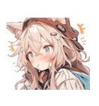 [かわいい]犬耳の女の子1（個別スタンプ：32）