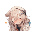 [かわいい]犬耳の女の子1（個別スタンプ：33）