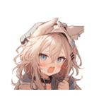[かわいい]犬耳の女の子1（個別スタンプ：35）