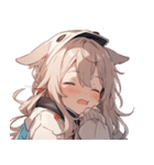 [かわいい]犬耳の女の子1（個別スタンプ：36）