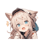 [かわいい]犬耳の女の子1（個別スタンプ：37）