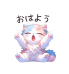 パステルカラーのかわいい子猫 (NO猫語ver)（個別スタンプ：3）