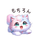 パステルカラーのかわいい子猫 (NO猫語ver)（個別スタンプ：5）