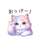 パステルカラーのかわいい子猫 (NO猫語ver)（個別スタンプ：10）