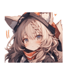 [かわいい]猫の女の子1[修正版]（個別スタンプ：6）