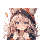 [かわいい]猫の女の子1[修正版]（個別スタンプ：9）