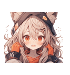 [かわいい]猫の女の子1[修正版]（個別スタンプ：15）