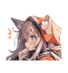 [かわいい]猫の女の子1[修正版]（個別スタンプ：16）
