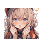 [かわいい]猫の女の子1[修正版]（個別スタンプ：17）