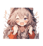 [かわいい]猫の女の子1[修正版]（個別スタンプ：18）