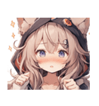 [かわいい]猫の女の子1[修正版]（個別スタンプ：19）
