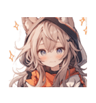 [かわいい]猫の女の子1[修正版]（個別スタンプ：21）
