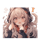 [かわいい]猫の女の子1[修正版]（個別スタンプ：24）
