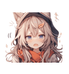 [かわいい]猫の女の子1[修正版]（個別スタンプ：25）