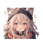 [かわいい]猫の女の子1[修正版]（個別スタンプ：32）