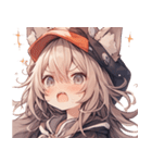 [かわいい]猫の女の子1[修正版]（個別スタンプ：35）