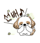 シーズー犬 『韓国語だけ』2（個別スタンプ：5）