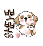 シーズー犬 『韓国語だけ』2（個別スタンプ：26）