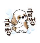 シーズー犬 『韓国語だけ』2（個別スタンプ：28）