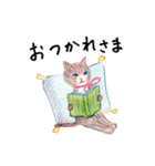 茶猫＿春（個別スタンプ：6）