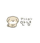 使って覚える韓国語♡犬さん（個別スタンプ：1）