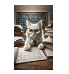 研究猫（個別スタンプ：4）