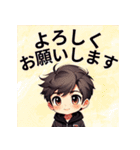 男性介護士が送れる一言（個別スタンプ：7）