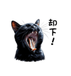 猫のスタンプpt3 黒猫 クロネコ 黒ネコ（個別スタンプ：12）