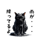 猫のスタンプpt3 黒猫 クロネコ 黒ネコ（個別スタンプ：37）