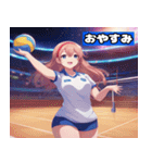 Volleyball Sweeties（個別スタンプ：3）