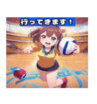 Volleyball Sweeties（個別スタンプ：17）