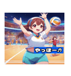 Volleyball Sweeties（個別スタンプ：21）