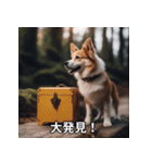 面白い犬ミームスタンプ【家事・主婦】（個別スタンプ：38）