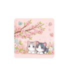 猫ちゃんとさくら（個別スタンプ：5）