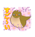 かわいい小鳥の春色スタンプ（個別スタンプ：16）