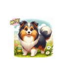 かわいい犬のイラスト（個別スタンプ：1）