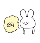 韓国語話すウサギ（個別スタンプ：12）
