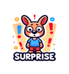 カンガルーの日常感情（個別スタンプ：3）